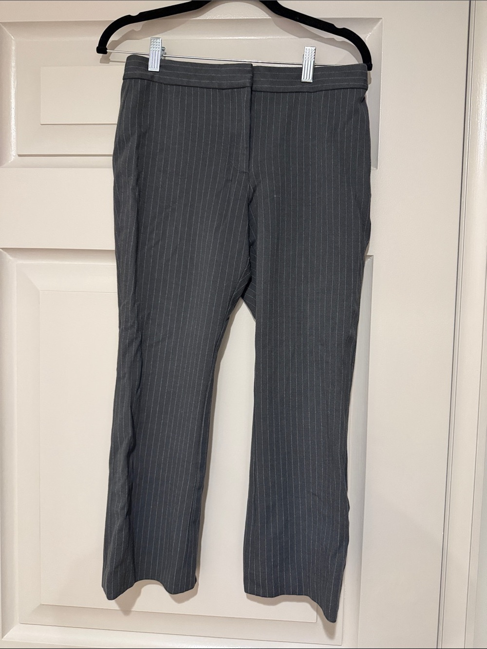 Theory Gray Pinstripe Dress Pants
